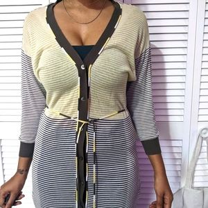 Elie Tahari Sheer Knit Cardigan